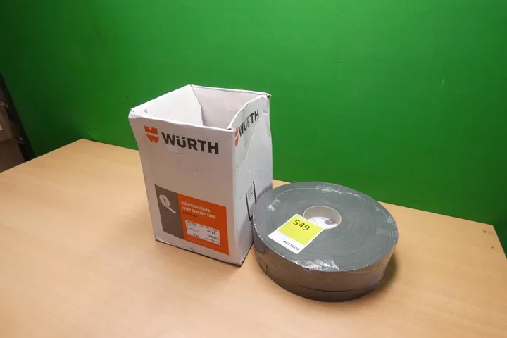 WÜRTH – Dichtungsband VKP Basic, 15/3-6, 10 m, schwarz (Art. 0875 115006)